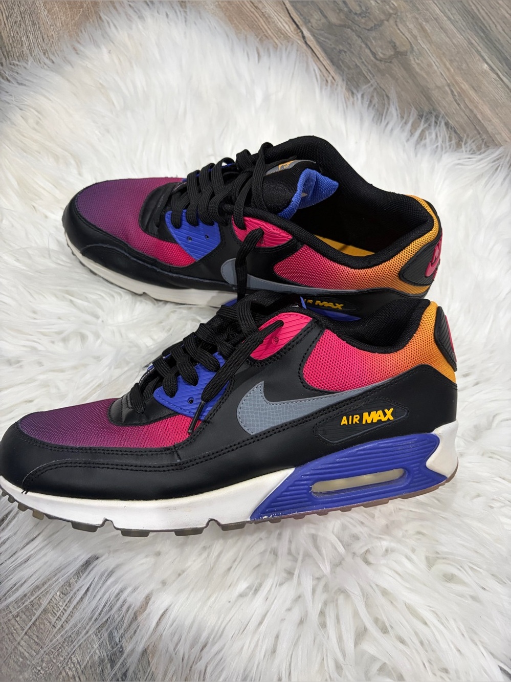 Nike Women's Air Max Gradient Purple Pink Orange Sneakers